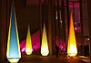 Pinakothek der Moderne,lichtpyramiden,lichtkunst,freunde der pinakothek, münchen,ismaning, risinger,obermayr,lichtkegel,inflatales, aircones, auflasobjekt, licht und kunst